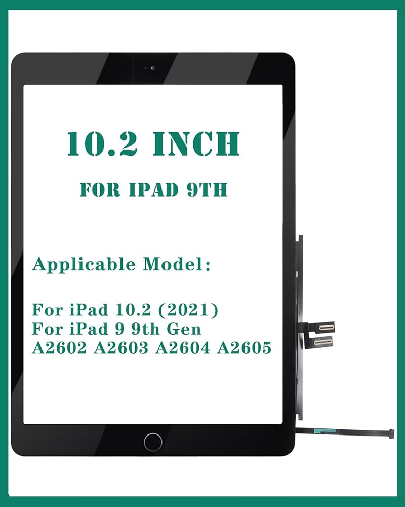 iPad デジタイター ガラスアセンブリ ホームボタン&修復ツール付き iPad6 デジタイザー コピー ホームボタン無 / iPad 6 第6世代